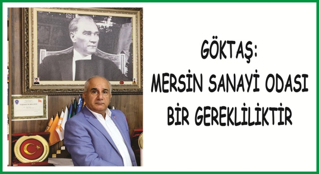 GÖKTAŞ: MERSİN SANAYİ ODASI BİR GEREKLİLİKTİR