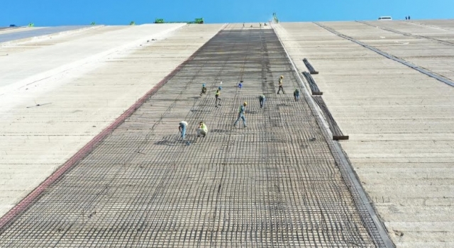 Pamukluk Barajının Ön Yüz Beton İmalatlarına Başlandı