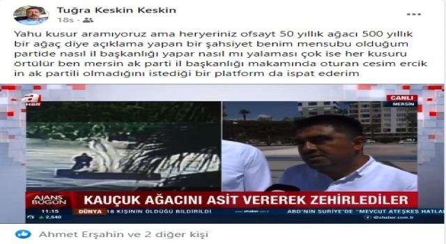 AÇIKLAMASINA KENDİ PARTİLİSİ BİLE ŞAŞTI KALDI