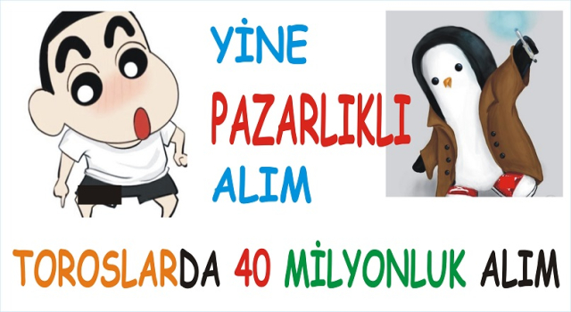 TOROSLARDA 40 MİLYONLUK İHALE PAZARLIKLA ALINDI
