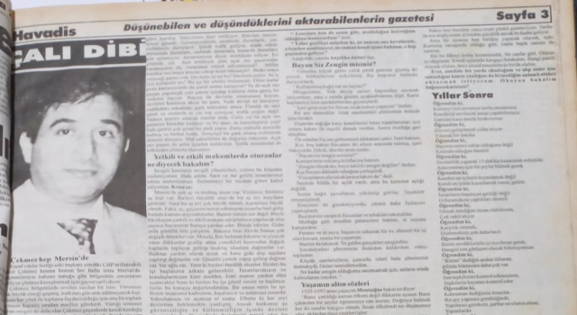 BİZ 30 SENE ÖNCEDE AYNI ŞEYLERİ YAZDIK