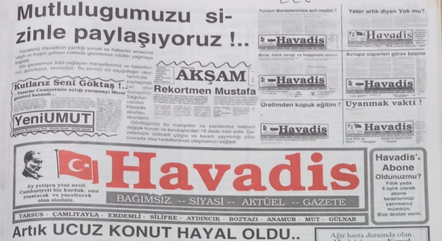 GAZETECİ GÖKTAŞ, O DÖNEMLERDEDE ÖDÜL ÜSTÜNE ÖDÜL ALIYORDU...