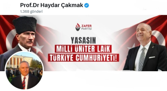 ZAFER PARTİSİ GENEL BAŞKAN YARDIMCISI ÇAKMAK'DAN ÖNEMLİ AÇIKLAMA