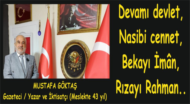 GAZETECİ YAZAR MUSTAFA GÖKTAŞ YAZDI: GIDAMIZIN KRAVATLI TERÖRİSTLERİNE DUR DEMELİYİZ!