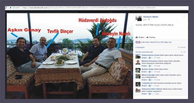FETÖ’den yargılanan 4 kişi iftarda buluştular