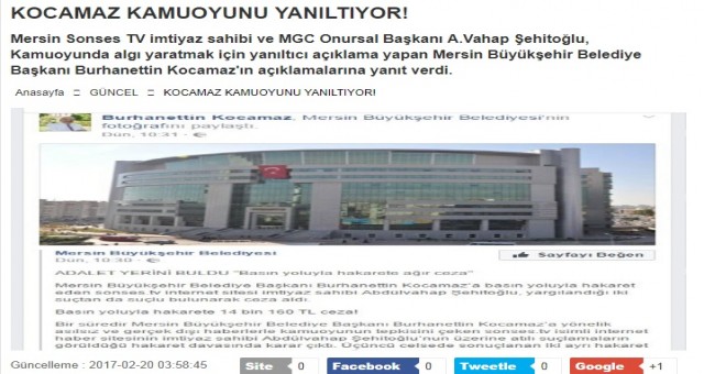 BURHANETTİN KOCAMAZ KAMUOYUNU YANILTIYOR!