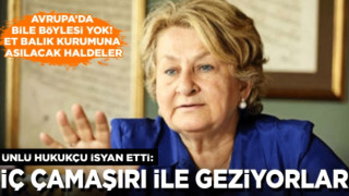 Ünlü Hukukçu gördüklerine isyan etti: Avrupa’da bile böylesi yok! Gençlerimiz iç çamaşırıyla dolaşıyor. Et Balık Kurumuna asılacak haldeler