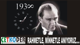 ÇETKODER'DEN ANLAMLI 10 KASIM ANMASI