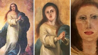 İspanya’da restorasyon faciası: Meryem Ana tablosu tanınmaz hale geldi