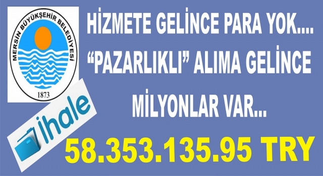 Vay babam Vay... Yılın ilk 5 ayında 58 milyon üzeri pazarlıklı alım yapmışlar..