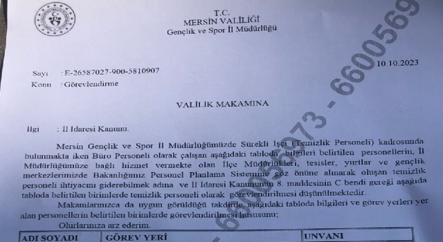 GSB’DE TUHAF GÖREVLENDİRMELER