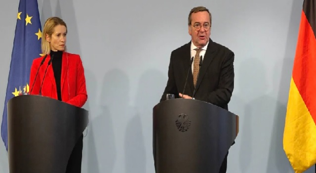 Kallas, Ukrayna ve Arktik gündemiyle Berlin’de Pistorius’la görüştü