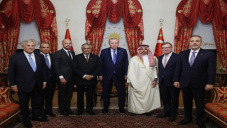 Cumhurbaşkanı Erdoğan, R4+E3 Toplantısı için İstanbul'a gelen dışişleri bakanlarını kabul etti